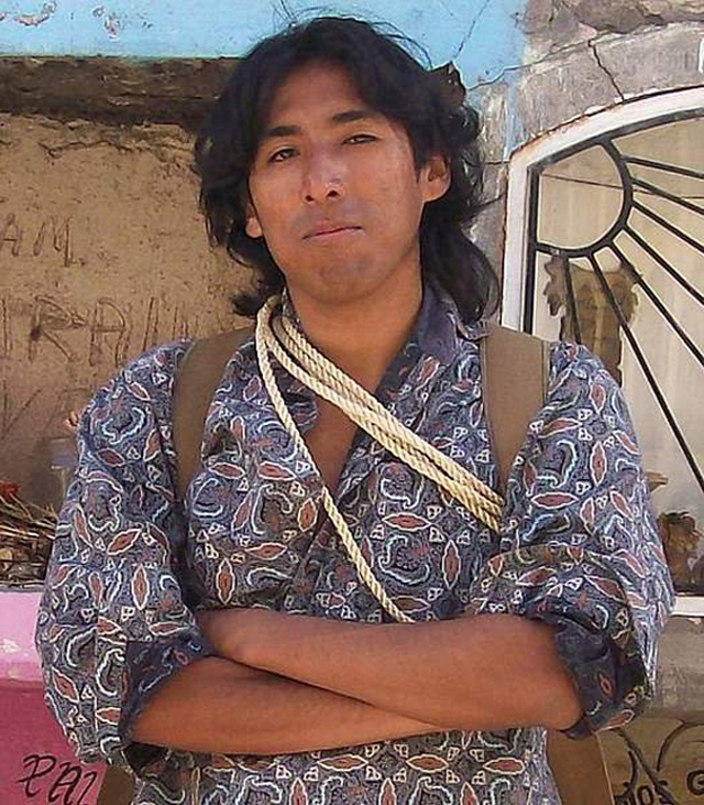 Photograph of Alvaro Sarmiento, Que'chua (Peruvian) filmmaker