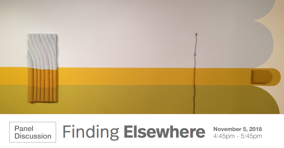 Panel Discussion of Finding Elsewhere on November 5 in Boyden Gallery