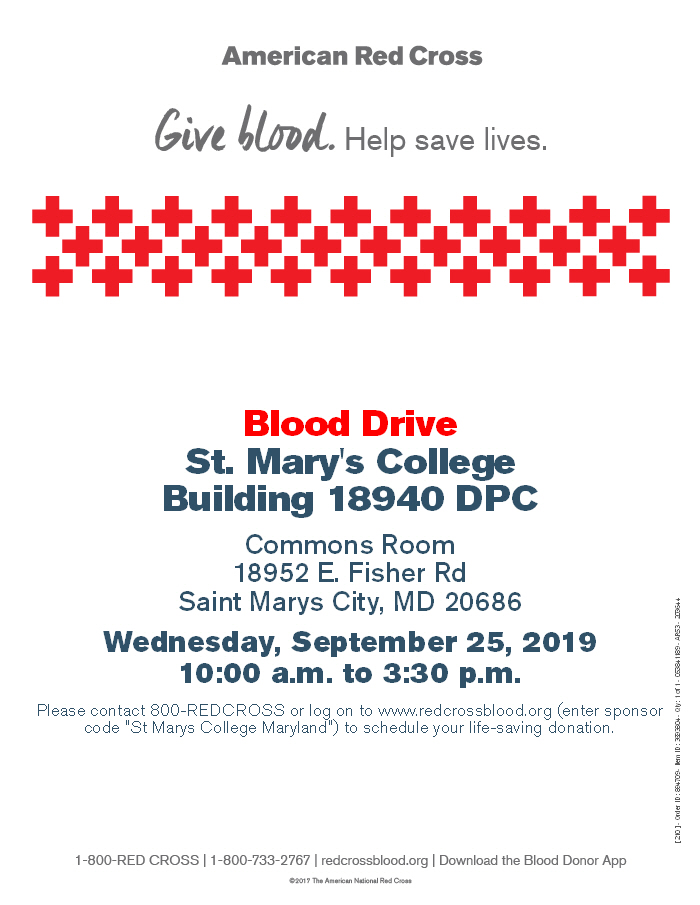 Flyer for Blood Drive