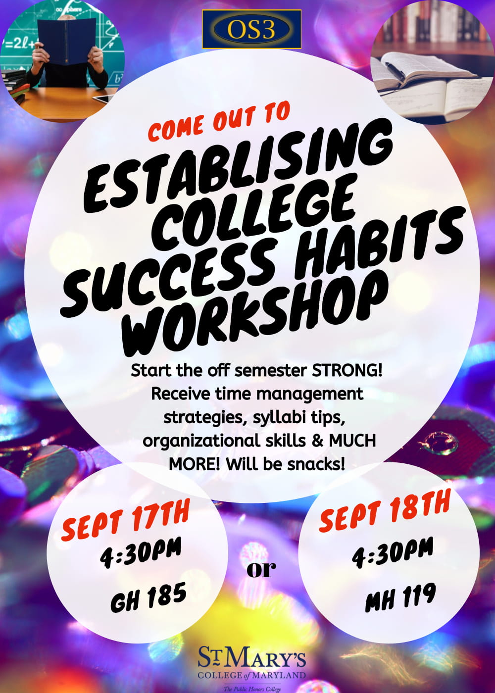Start your semester off STRONG! Gain the tips/strategies you need to SUCCEED this semester! 