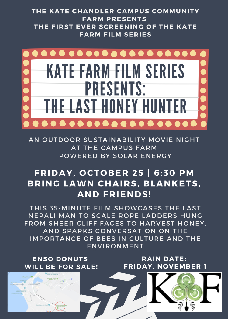 Kate Farm Film Series Flyer: The Last Honey Hunter