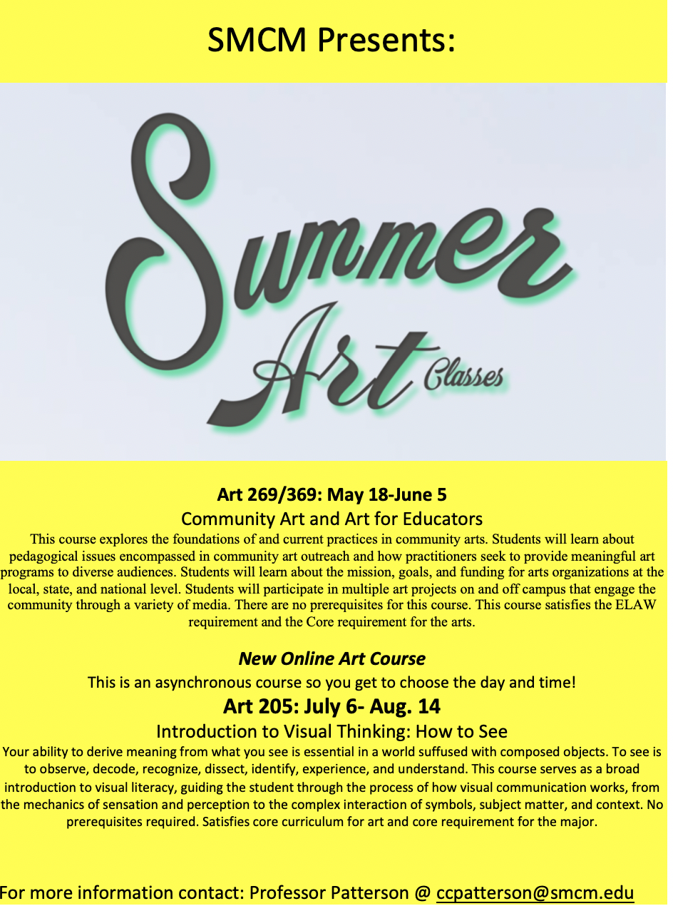 Online Summer Art Course: Introduction to Visual Thinking (Art 205)