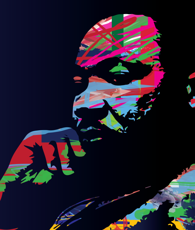 stylized image of MLK Jr