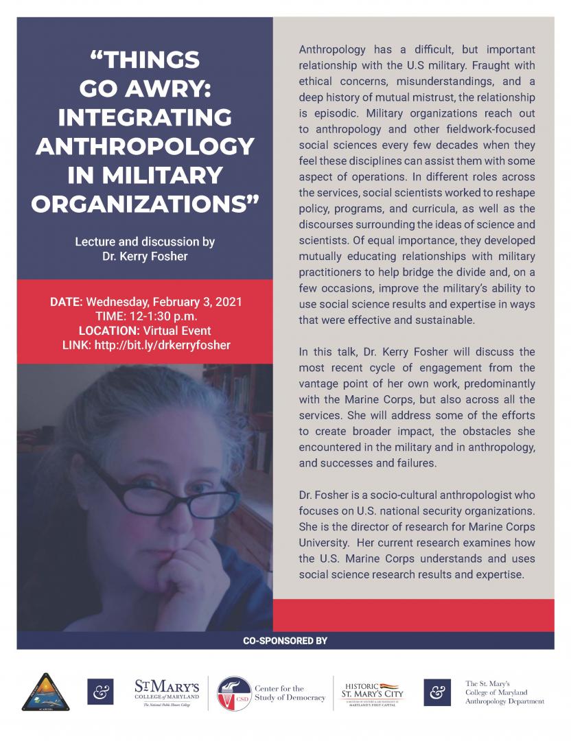 Flyer for Dr. Kerry Fosher