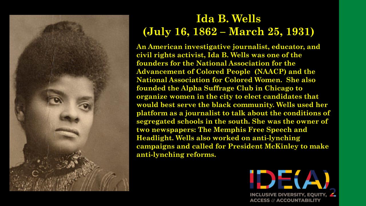 Black History Month Spotlight: Ida B. Wells | St. Marys College of ...