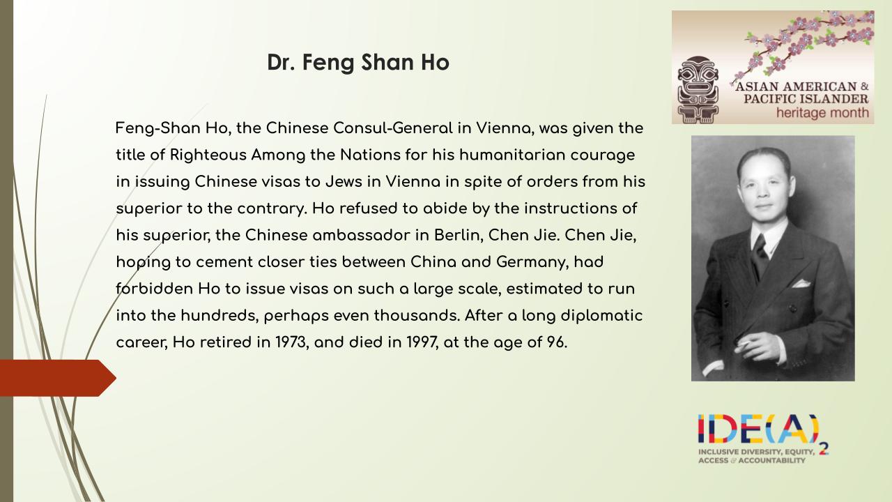Dr. Feng Shan Ho