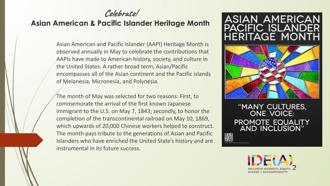 Asian American and Asian Pacific Islander Month