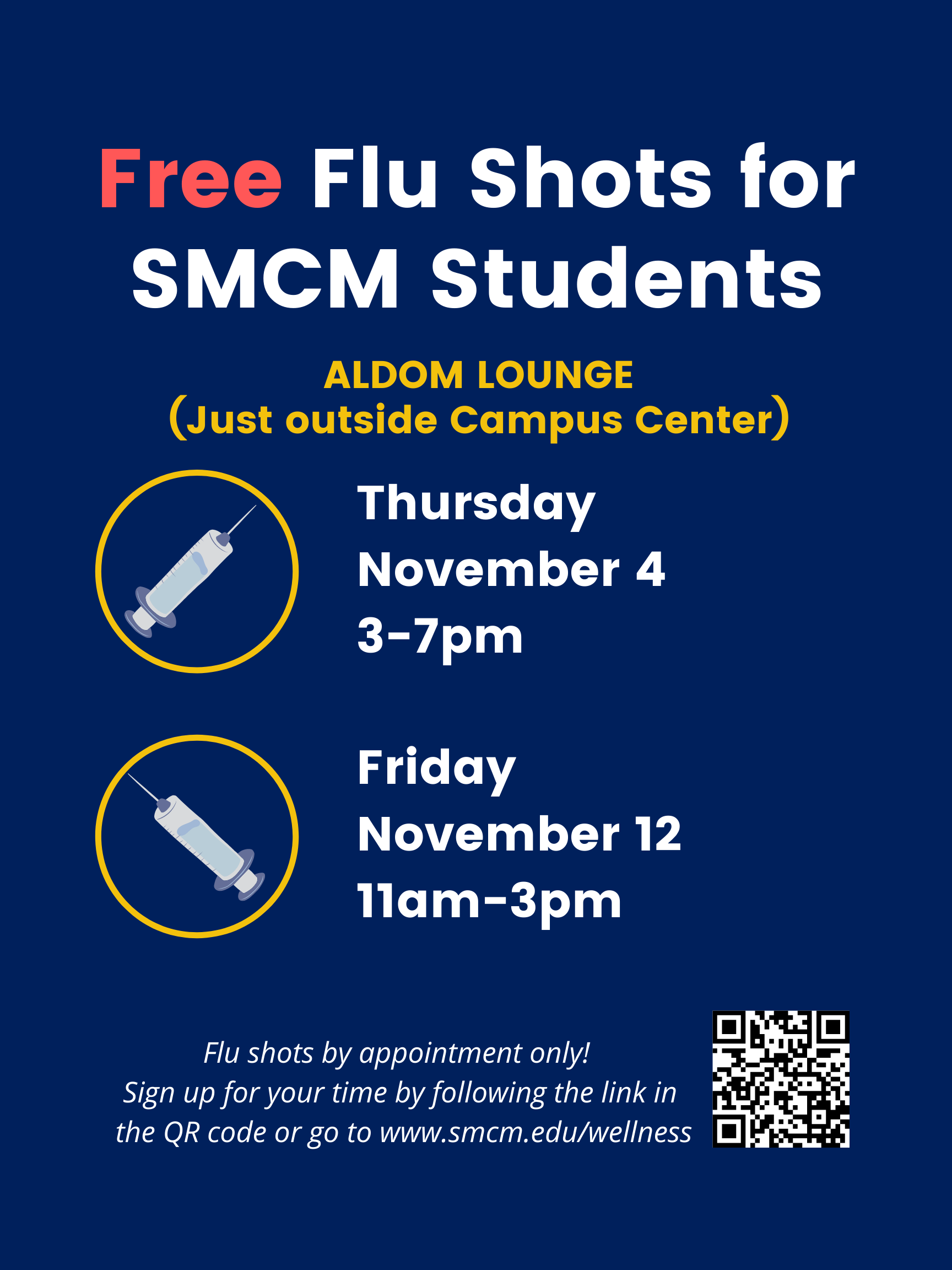FREE Flu Shots for SMCM Students St Marys College of Maryland