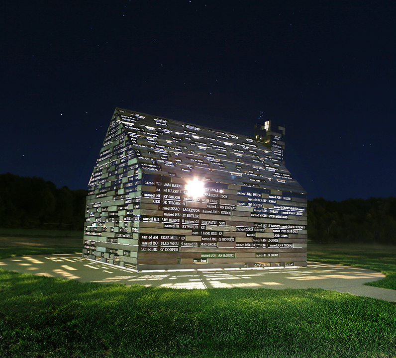 Commemorative at night by Bill Wood