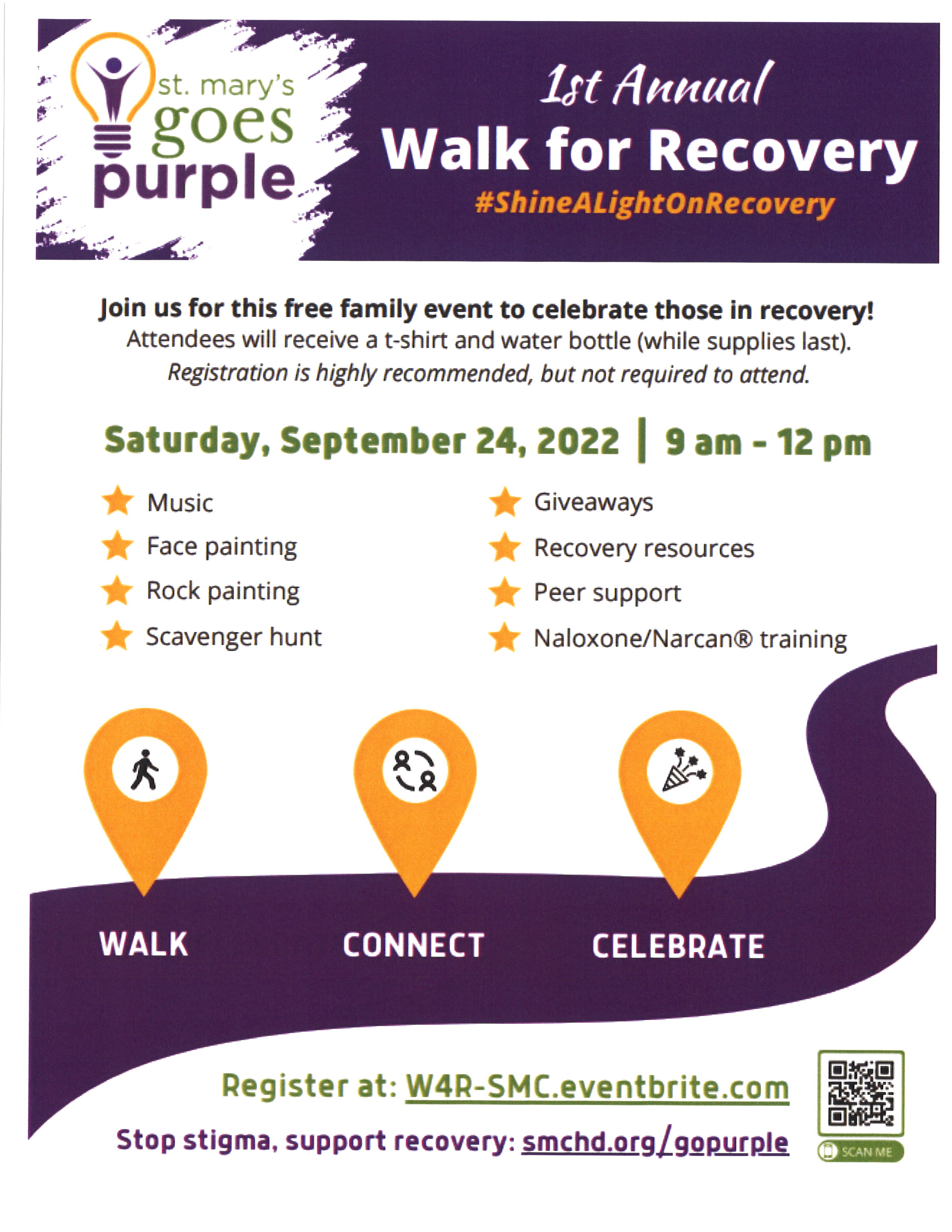 Walk for Recovery St. Marys College of Maryland