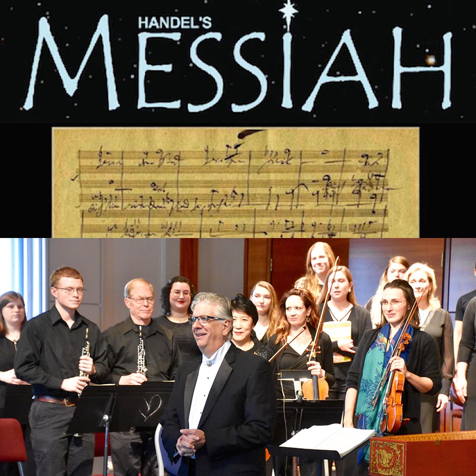 Messiah - musical score - Larry Vote, SMCM chamber singers and musicians