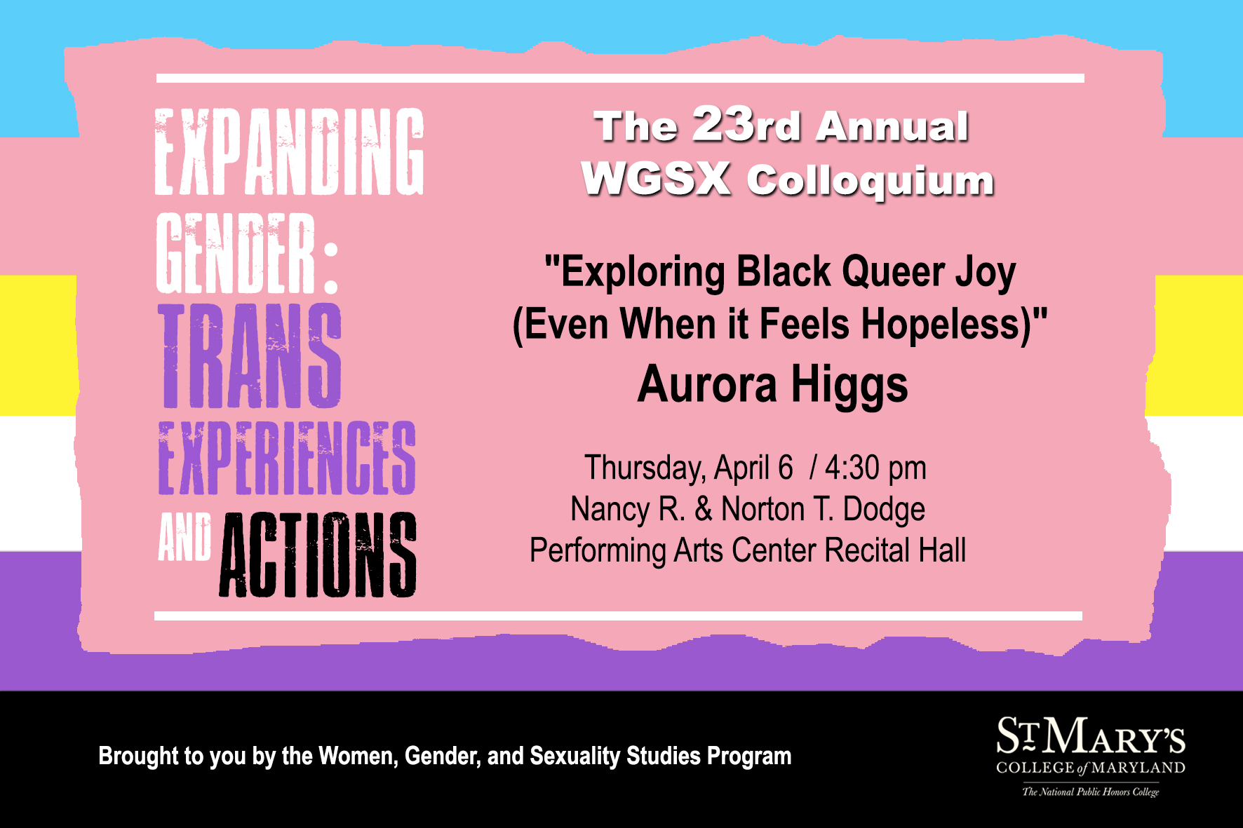 This conversation will exemplify the value of Black Queer Joy, despite a backdrop of anti-LGBTQ legislation and social vitriol. 