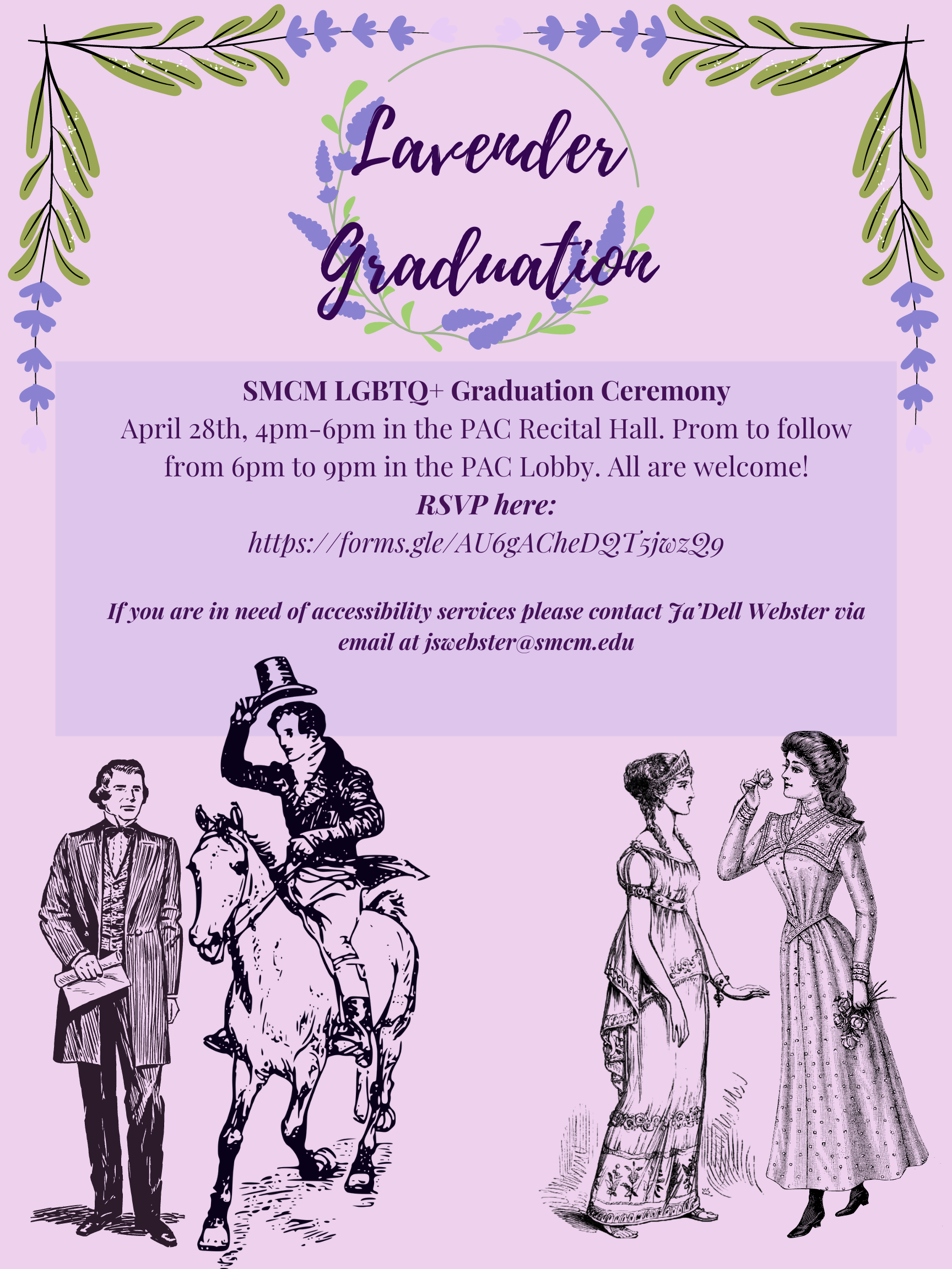 Lavender Graduation Flyer