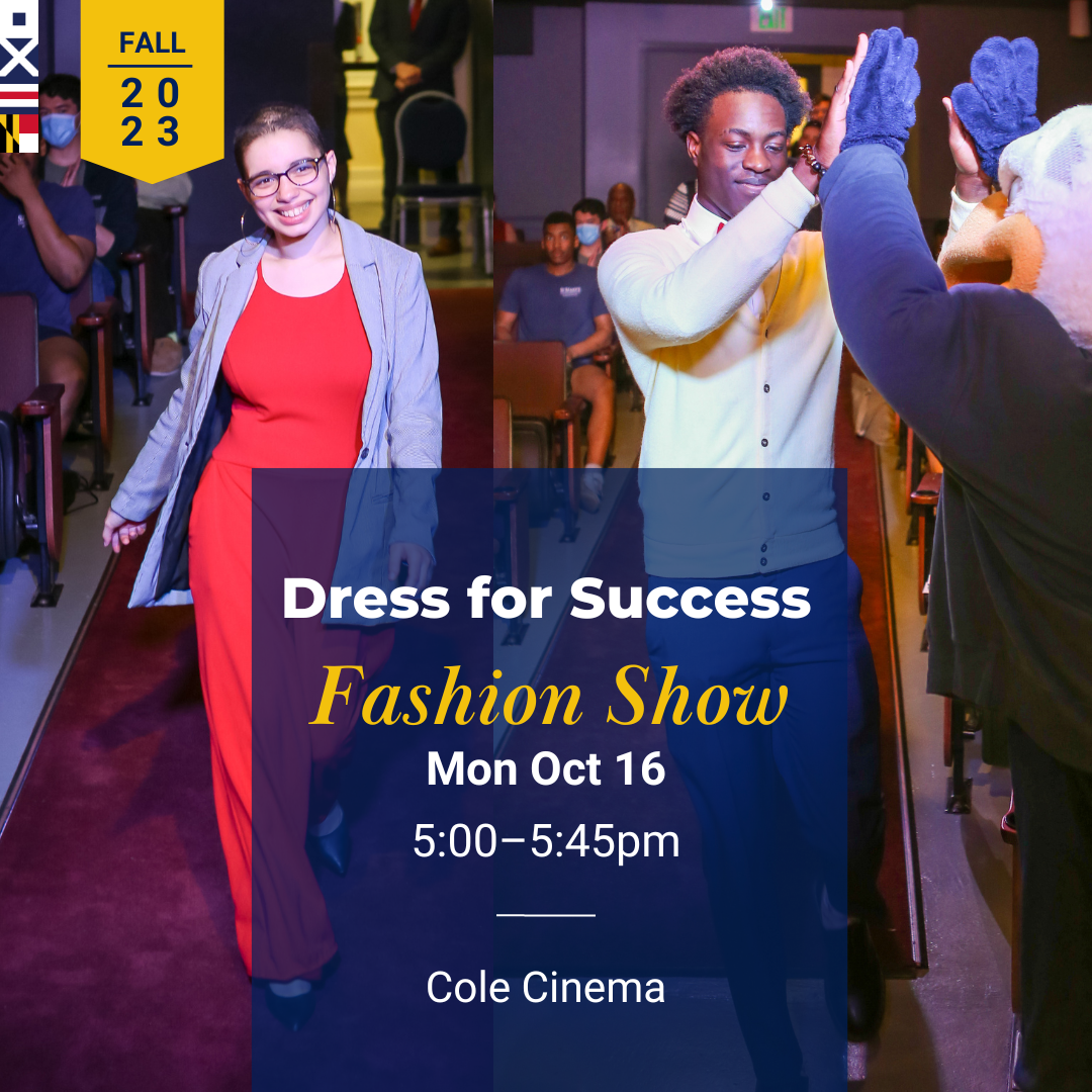 SMCM students walking in fashion show