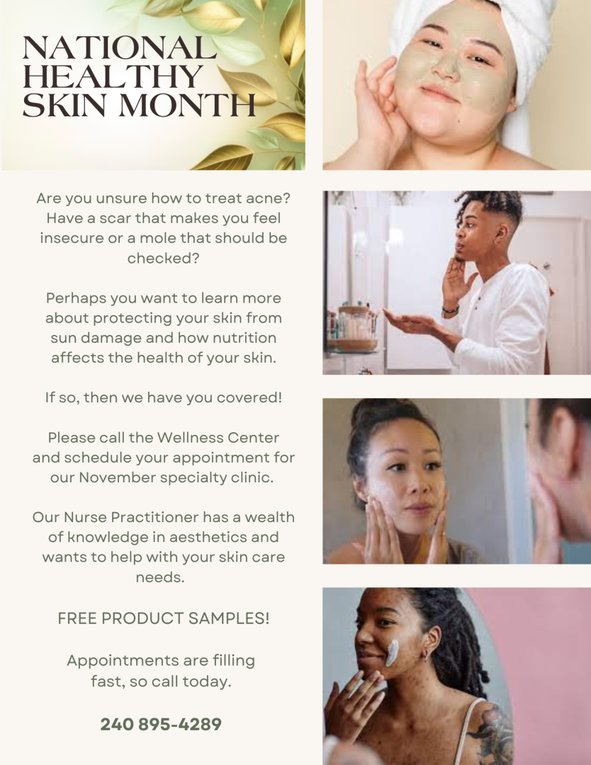 National Healthy Skin Month: Specialty Appointments for Students | St ...