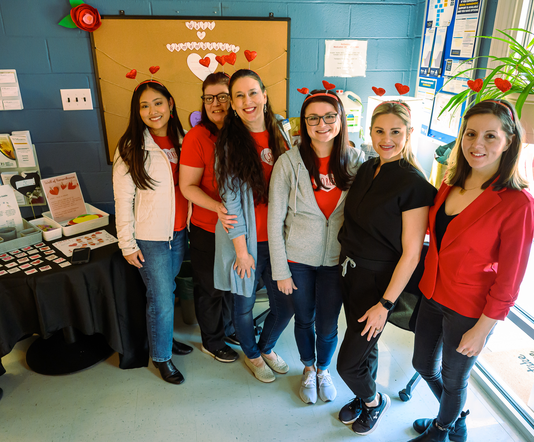 Wellness Center staff at Heart Health Kick-Off Event