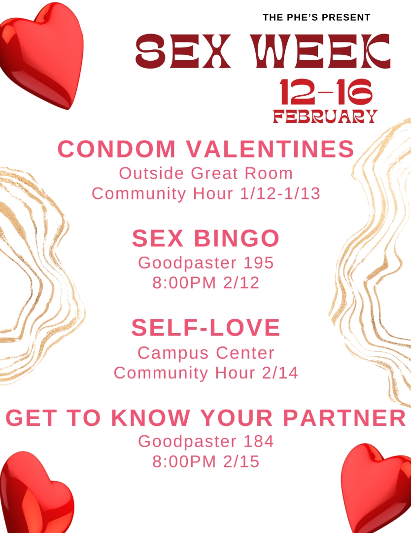 Sex Week Events 2/12-2/16
