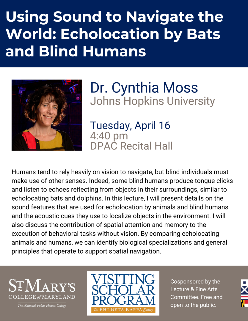 Flyer for Dr. Cynthia Moss