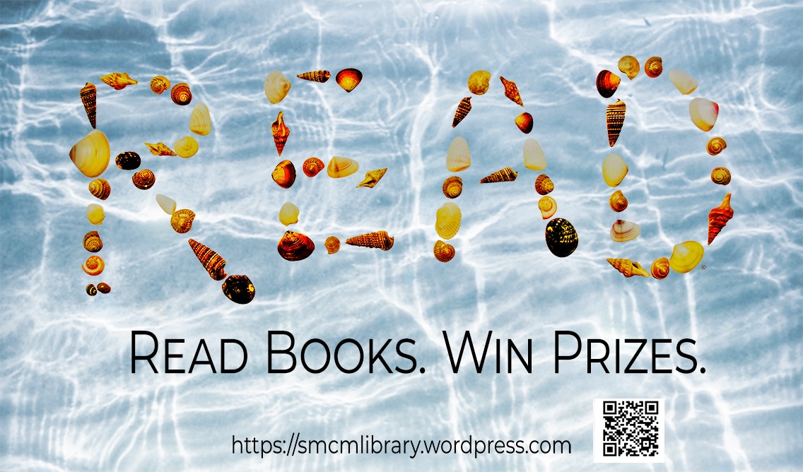 READ Books Win Prizes in stones over an image of water