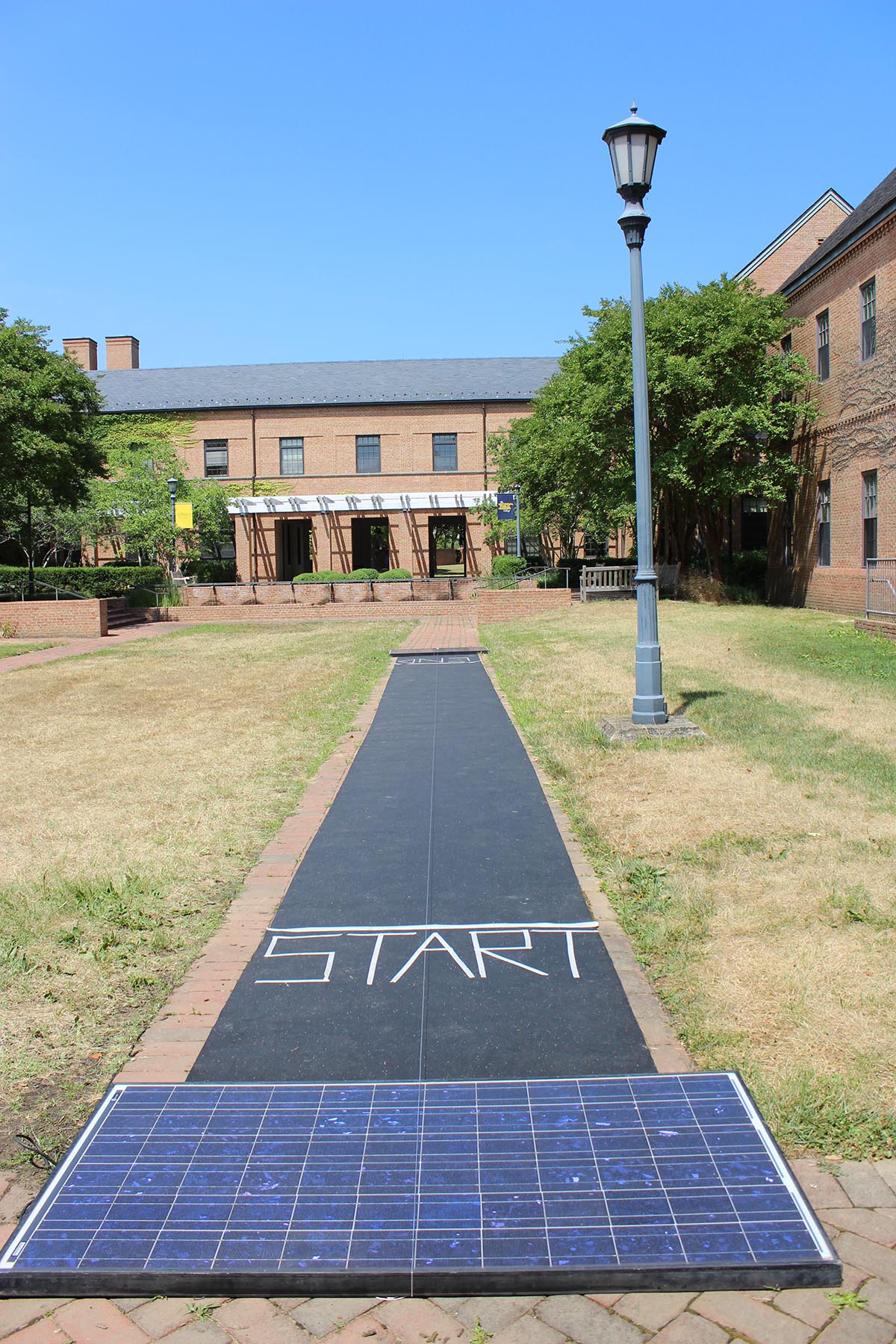 racetrack for the STEM solar cell camp racecars