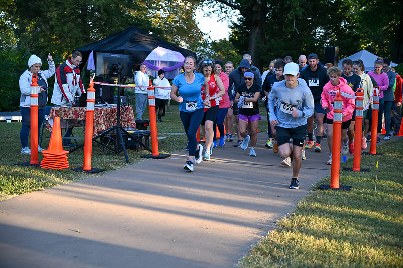 Runners at start of race