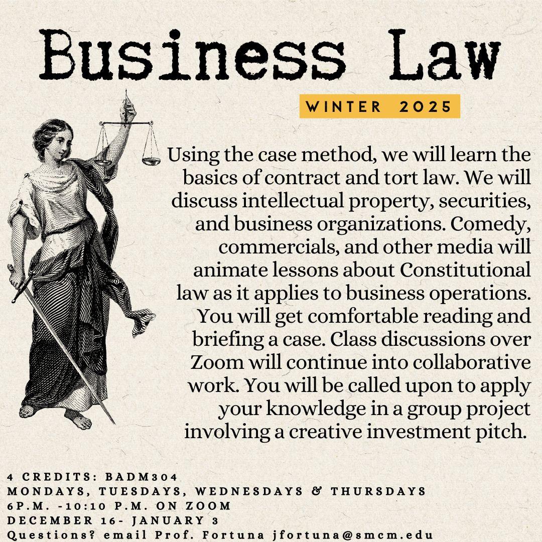 Business Law in Winterim