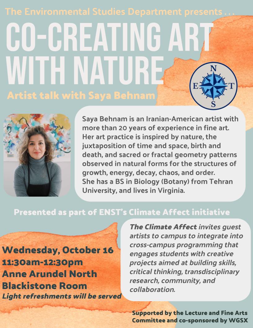 Flyer for Co-Creating Art with Nature