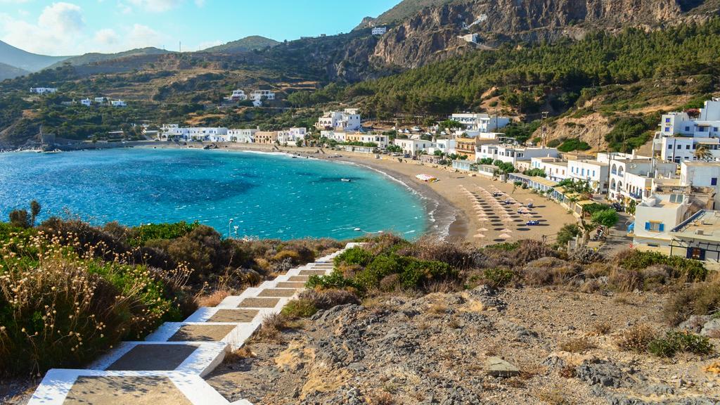 a path leading down to a beach on our island of Kythera