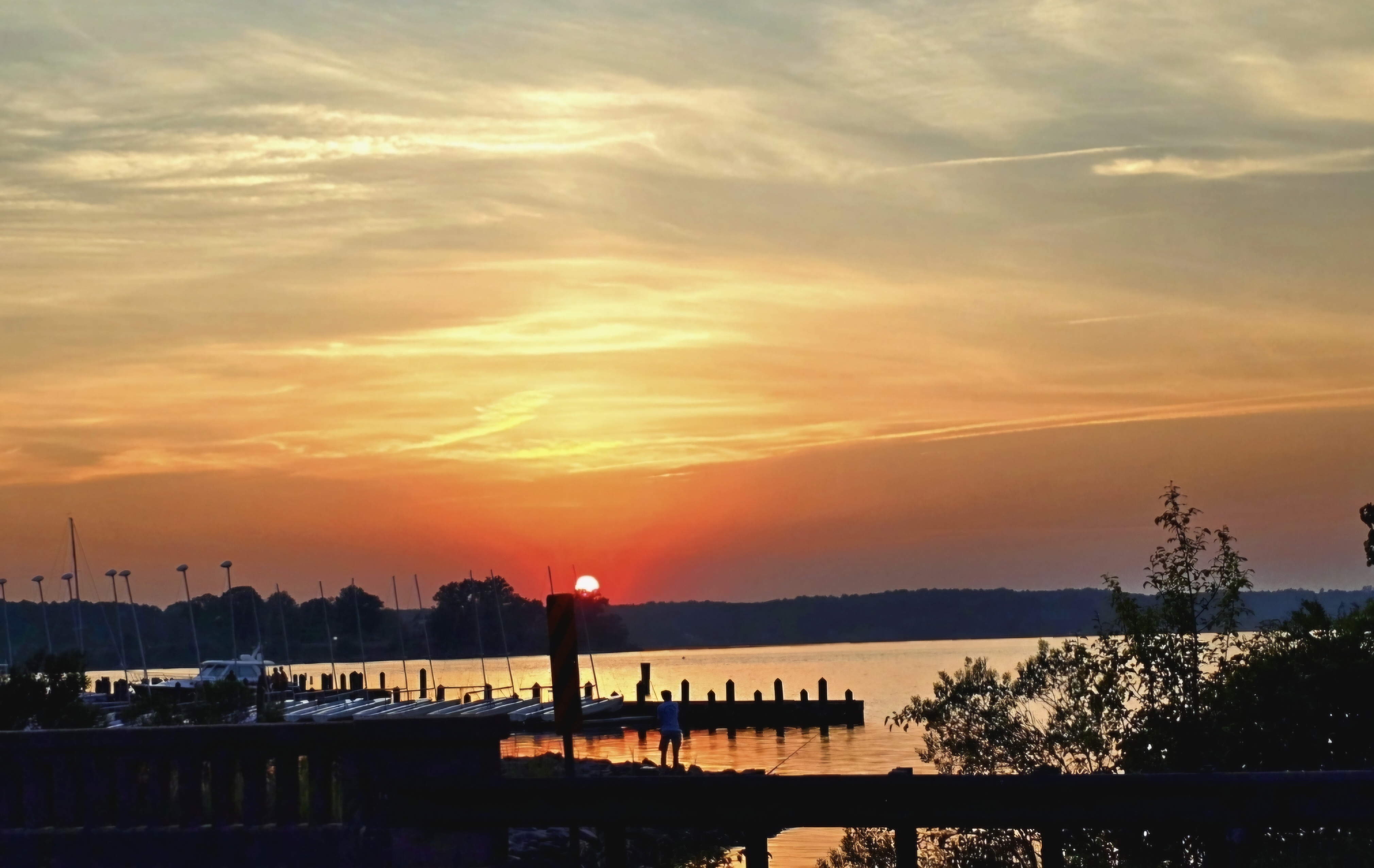 Sunset over the St Mary's River