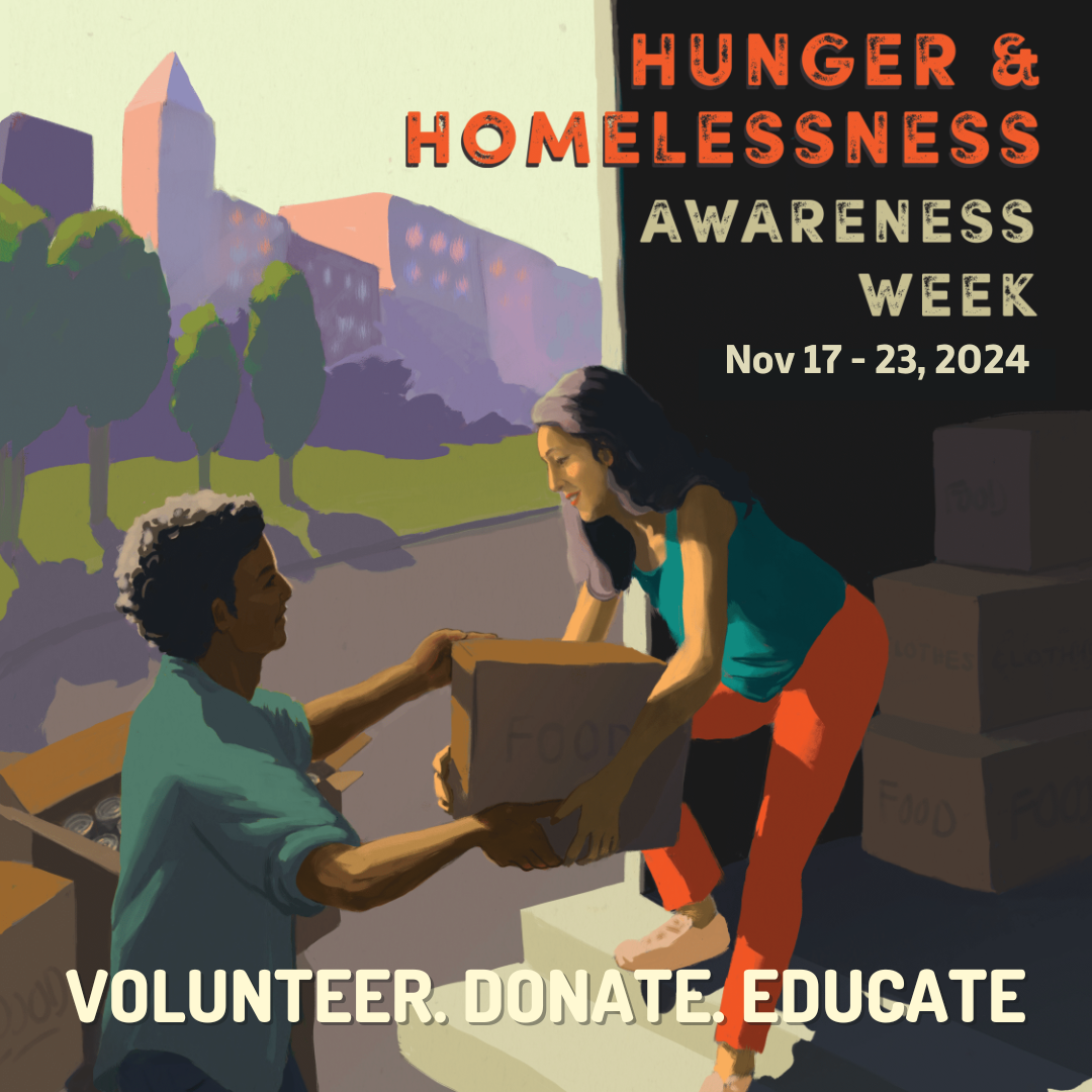 Flyer for Hunger & Homelessness Awareness Week