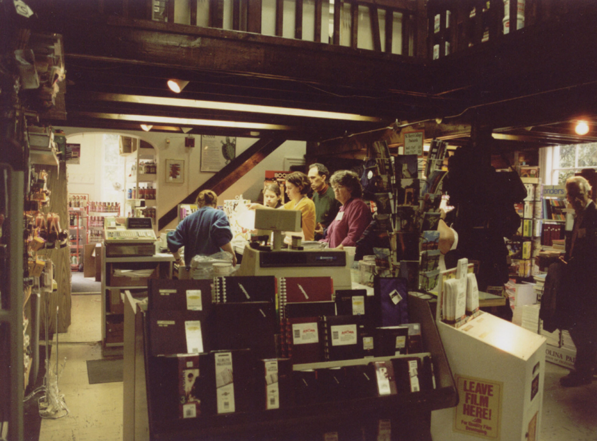 customers shop in the bookstore in the former Anne Arundel Hall, 1999