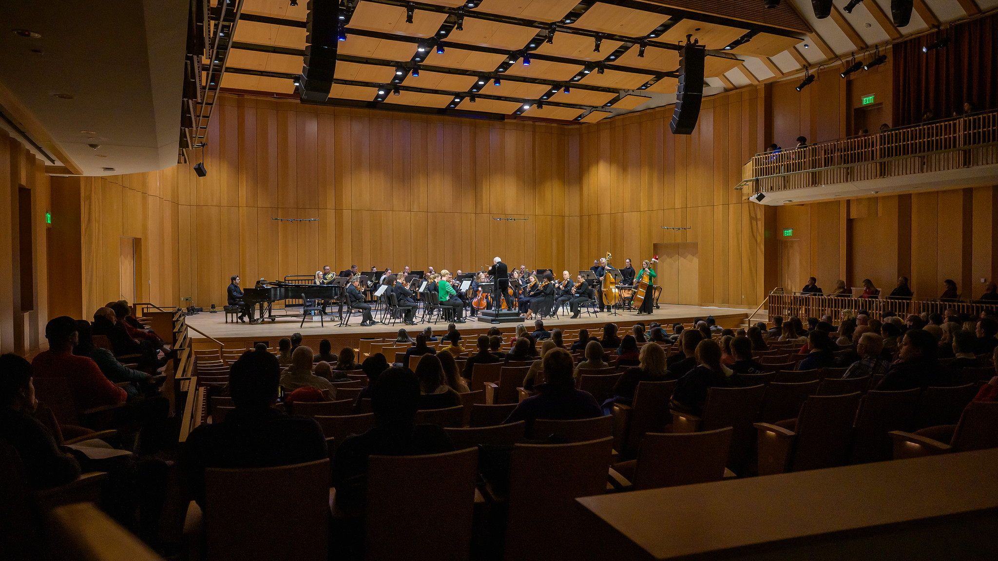 Orchestra on stage