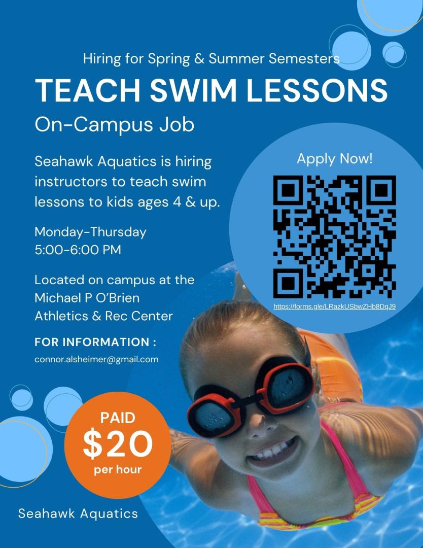 Swim Lessons Instructor Flyer