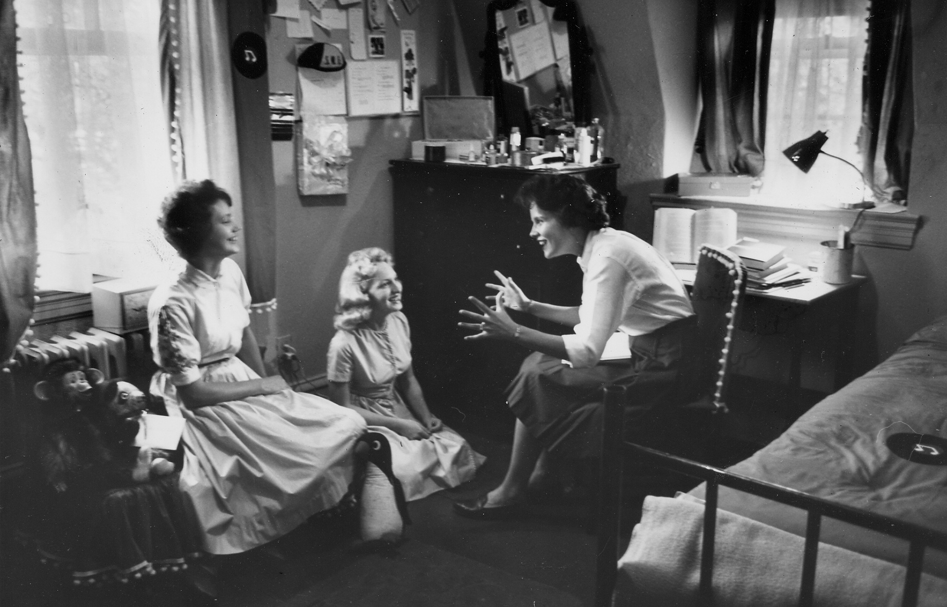 dorm room friends in Calvert Hall in 1953