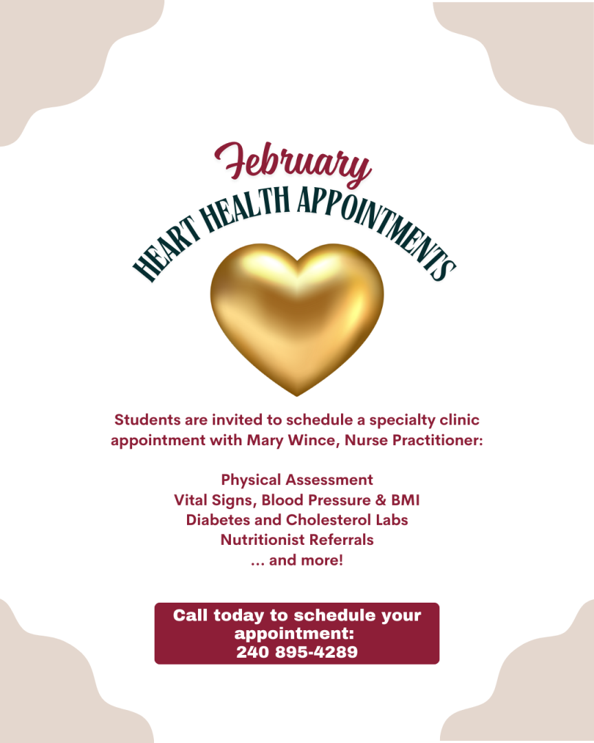 Heart Health Specialty Appointments for Students