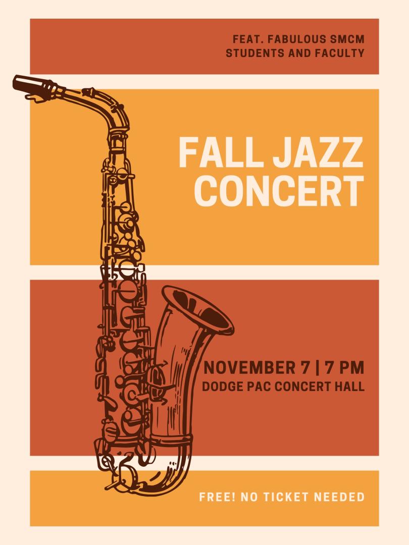 Fall Jazz Concert featuring SMCM students and faculty,
