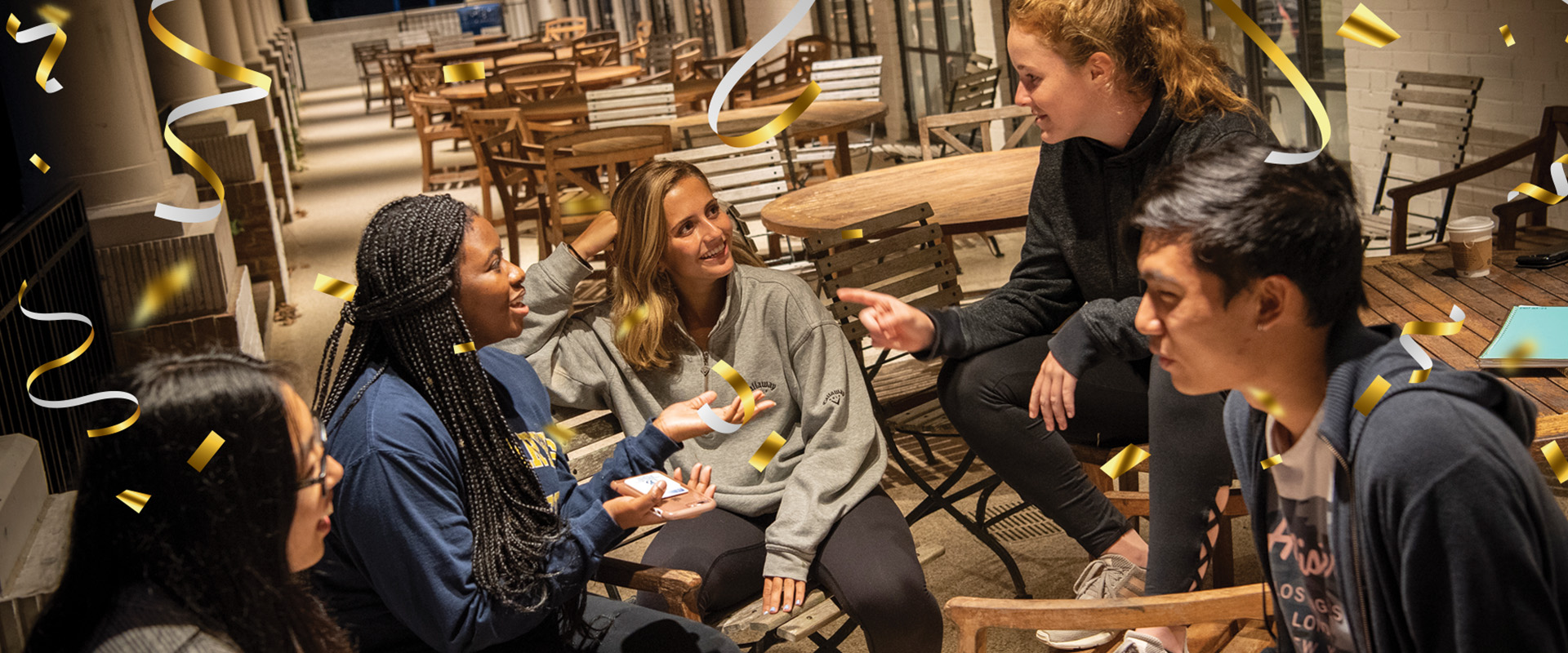 SMCM students at Campus center