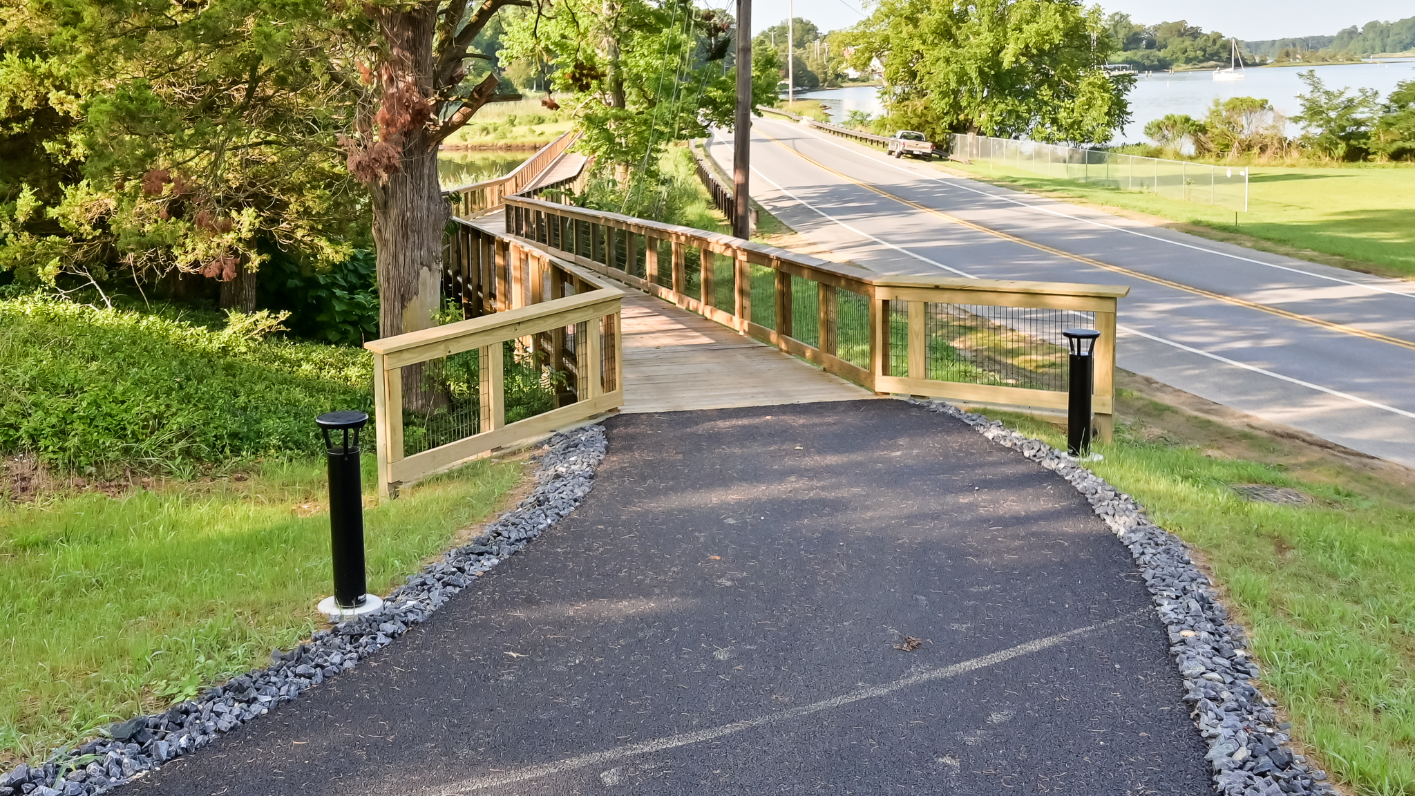 Boardwalk over Wherritts Pond