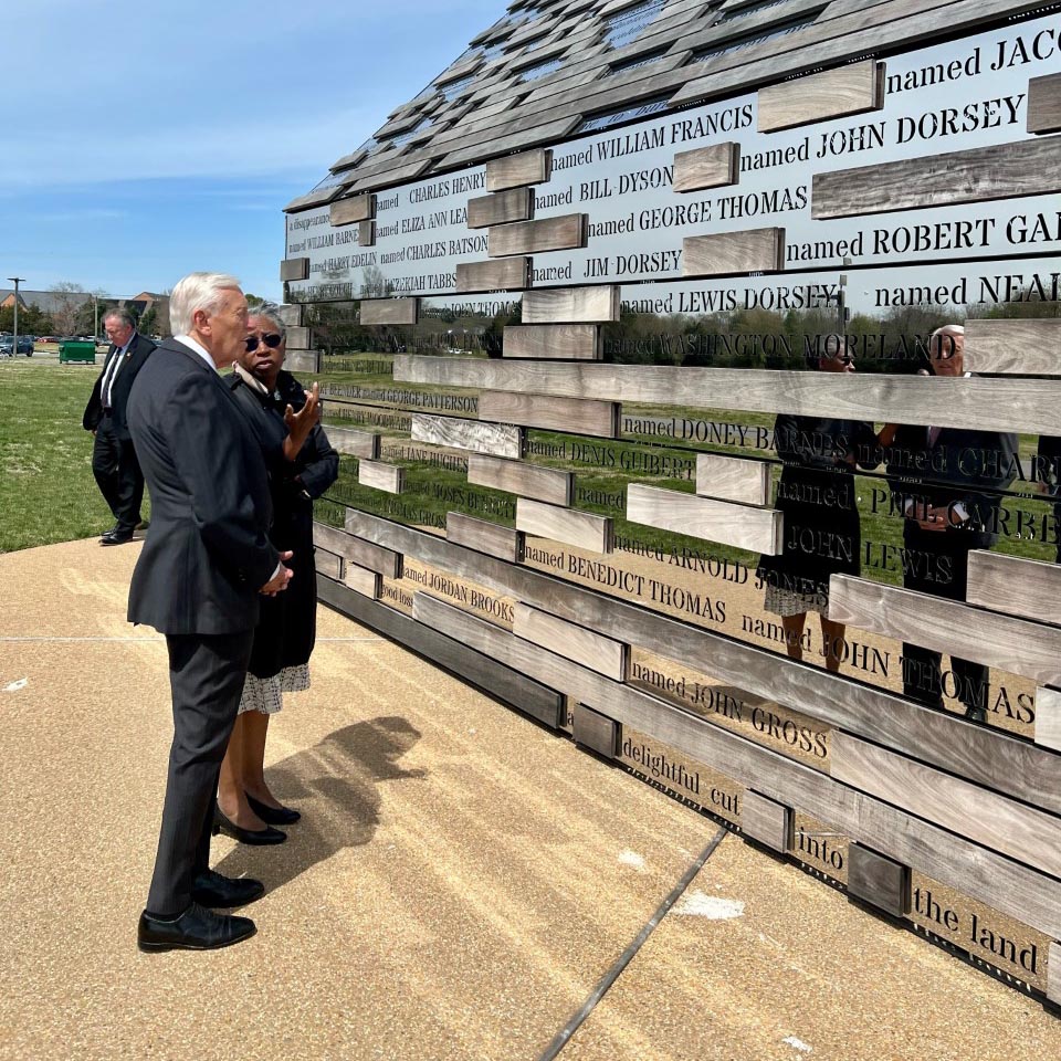 Congressman Steny Hoyer at the Commemorative to Enslaved Peoples of Southern Maryland