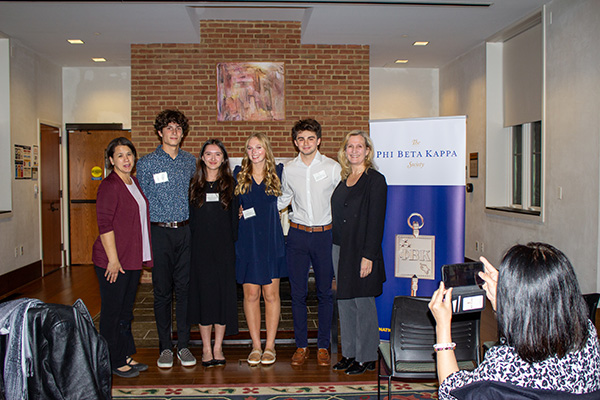 PBK Book Award recipients at SMCM