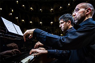 Piano Duo performing 