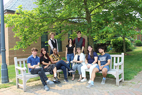 group shot of the students participating in the summer undergraduate research project
