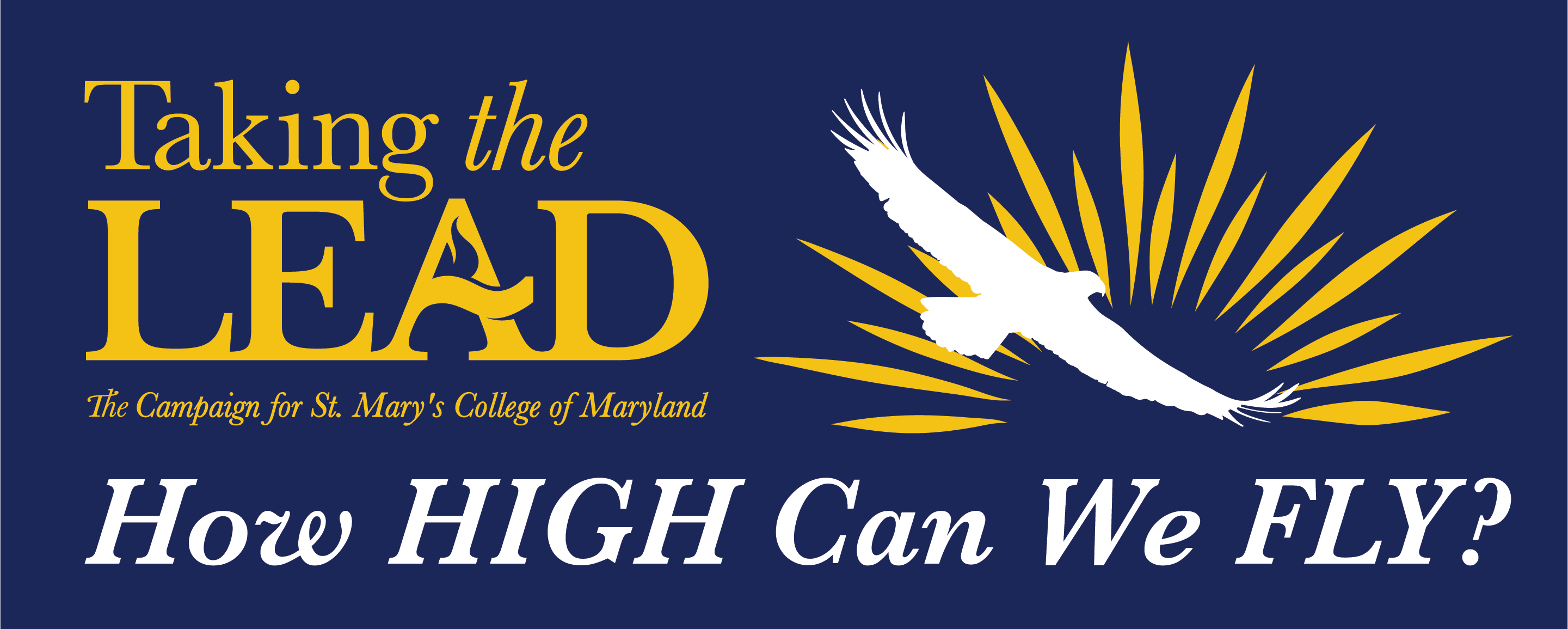 Taking the lead campaign logo feat. how high can we fly