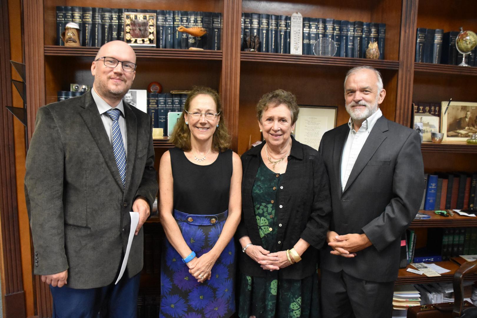 L-R: Kent Randell, Jan Briscoe, Bonnie Briscoe and Sam Baldwin