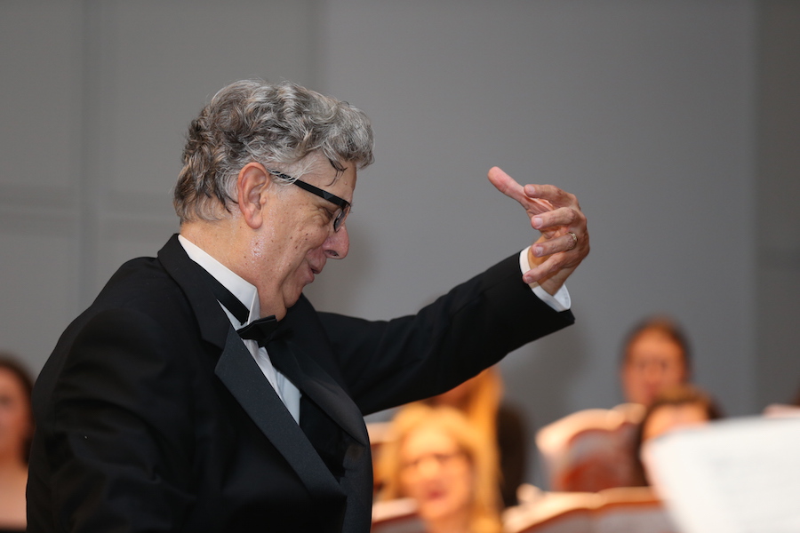 Professor Vote conducting pictured