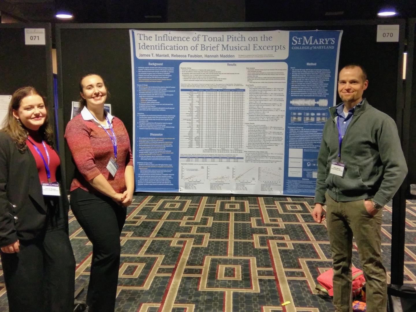 students and assistant professors of psychology James Mantell pictured