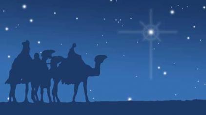 image featuring three wise men and north star