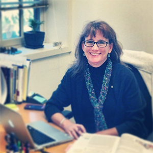 Katherine Koch at desk 