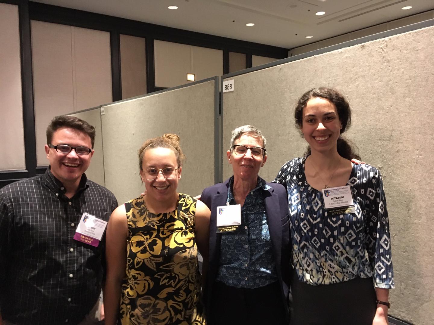 Corey Payne '12 MAT '13, Rose Young '20, Angela Johnson, Liz Mulvey '20