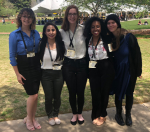 (From left to right) Katie Gross, Alejandra Diaz, Rachel Yates, Alana Demones, and Katherine Kempton